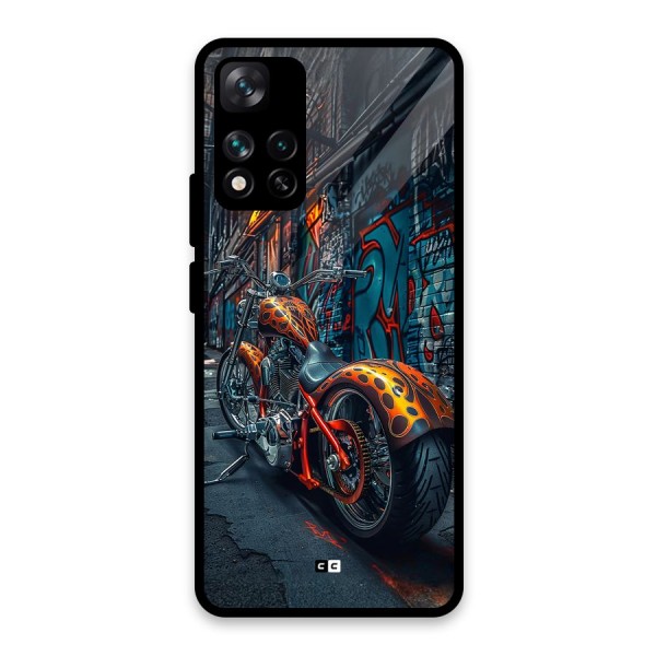 Orange Fatbike Glass Back Case for Xiaomi 11i 5G