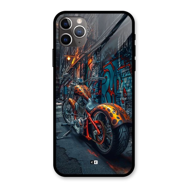 Orange Fatbike Glass Back Case for iPhone 11 Pro Max