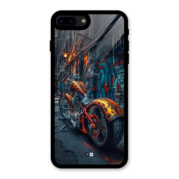 Orange Fatbike Glass Back Case for iPhone 7 Plus