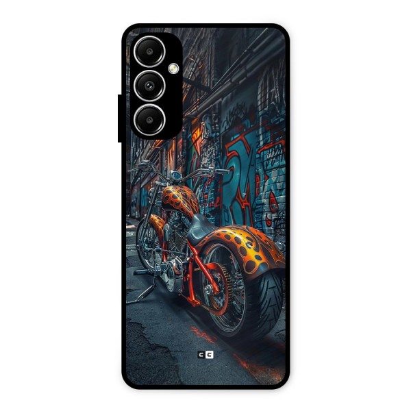 Orange Fatbike Metal Back Case for Galaxy A05s