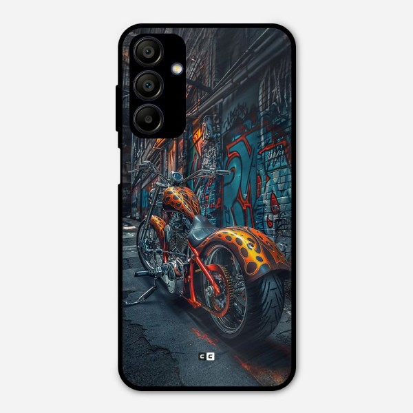 Orange Fatbike Metal Back Case for Galaxy A15 5G