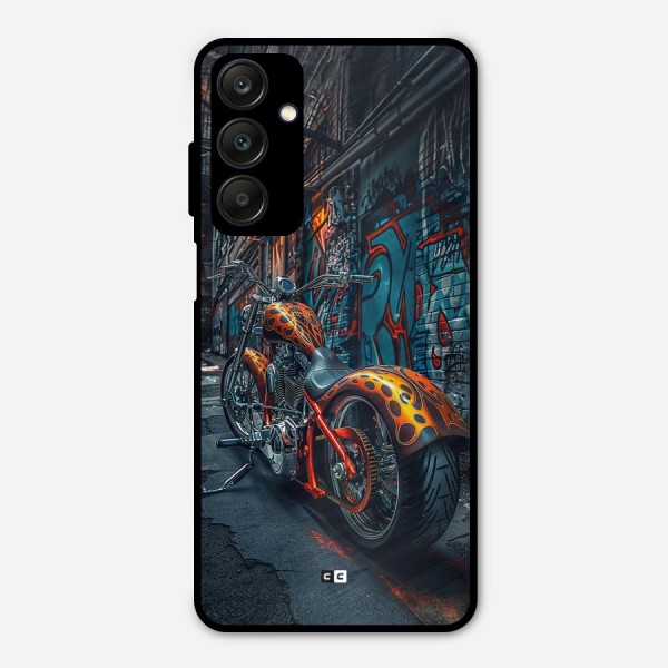 Orange Fatbike Metal Back Case for Galaxy A25 5G