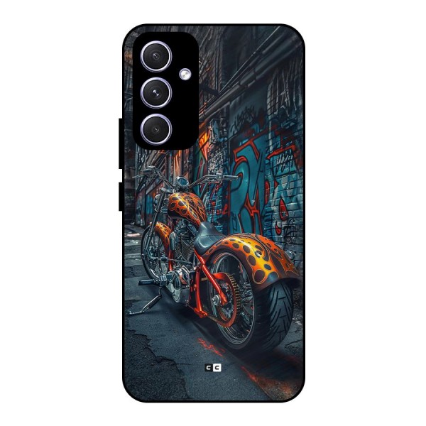 Orange Fatbike Metal Back Case for Galaxy A54