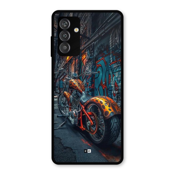 Orange Fatbike Metal Back Case for Galaxy F13