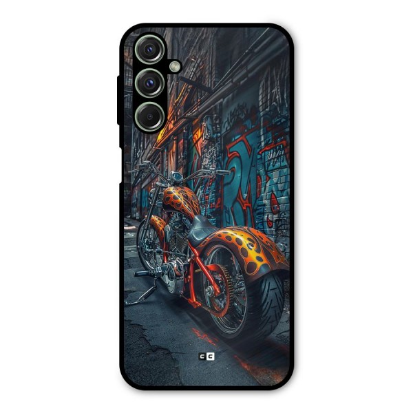 Orange Fatbike Metal Back Case for Galaxy F34