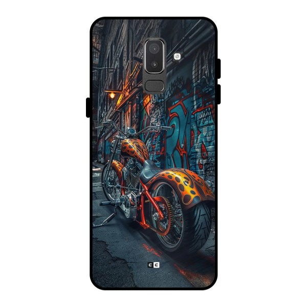 Orange Fatbike Metal Back Case for Galaxy On8 (2018)