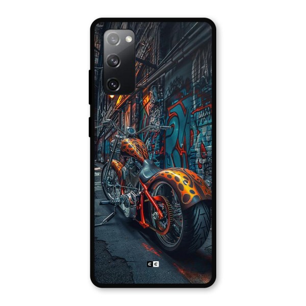 Orange Fatbike Metal Back Case for Galaxy S20 FE