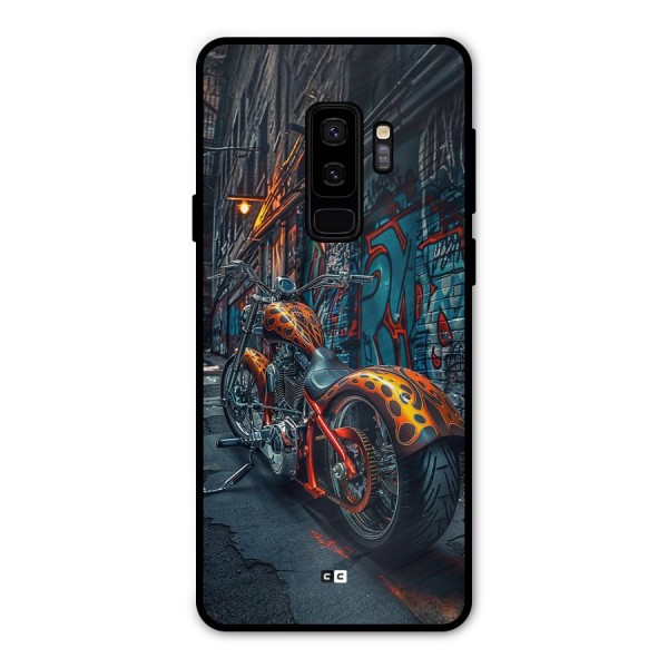 Orange Fatbike Metal Back Case for Galaxy S9 Plus