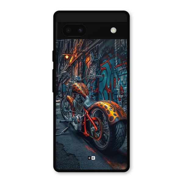 Orange Fatbike Metal Back Case for Google Pixel 6a