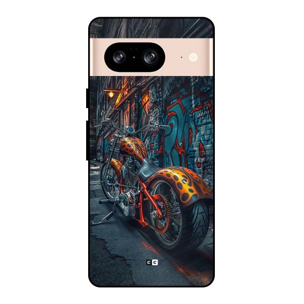 Orange Fatbike Metal Back Case for Google Pixel 8