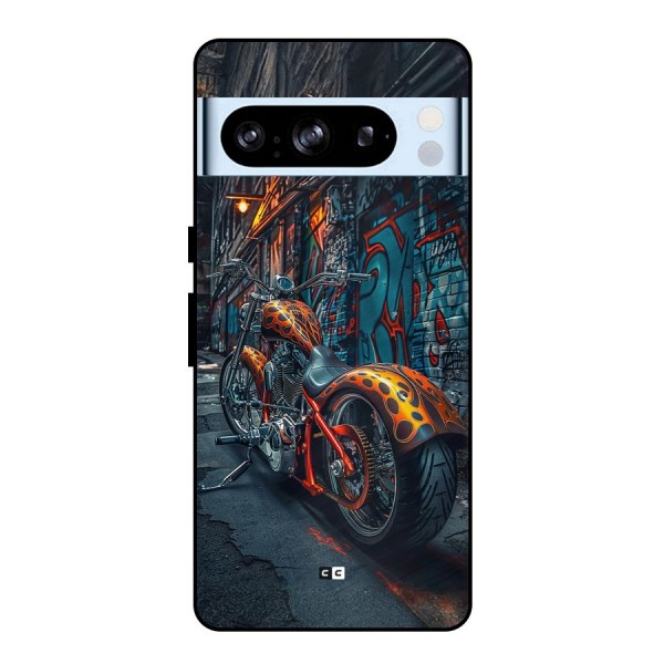 Orange Fatbike Metal Back Case for Google Pixel 8 Pro