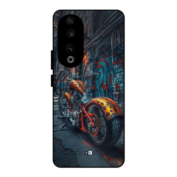 Orange Fatbike Metal Back Case for Honor 90