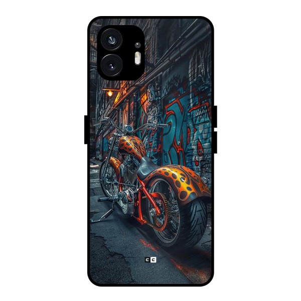 Orange Fatbike Metal Back Case for Nothing Phone 2