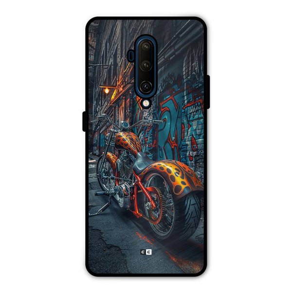 Orange Fatbike Metal Back Case for OnePlus 7T Pro