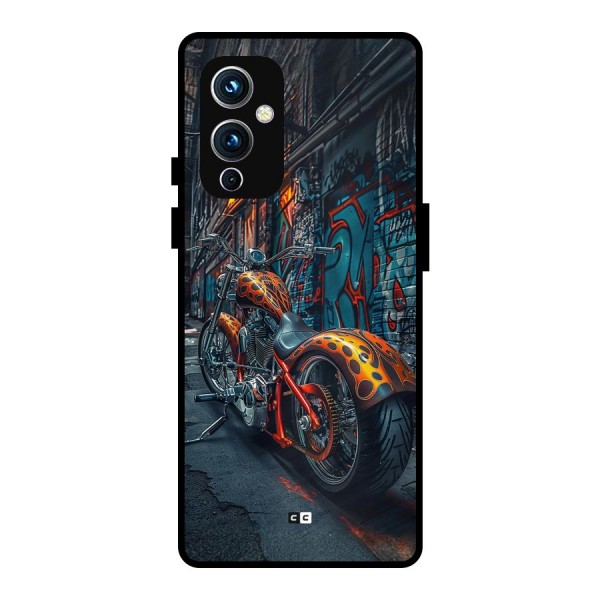 Orange Fatbike Metal Back Case for OnePlus 9