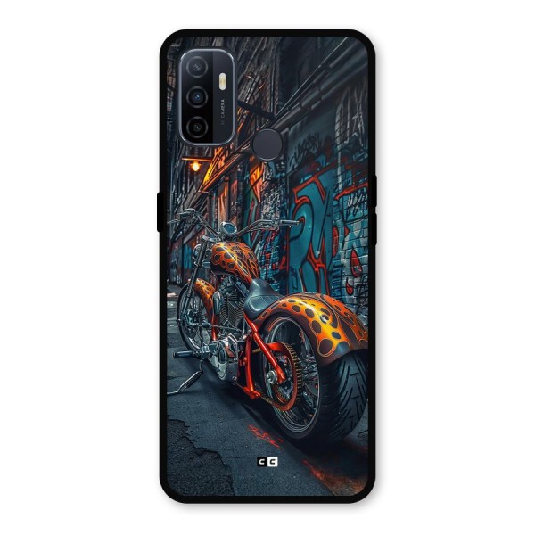 Orange Fatbike Metal Back Case for Oppo A53