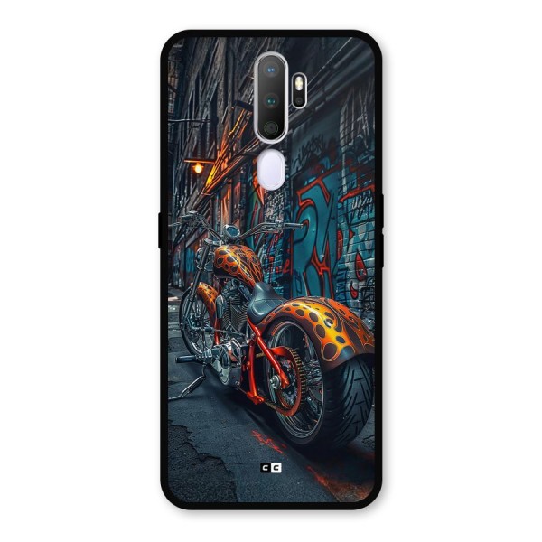 Orange Fatbike Metal Back Case for Oppo A5 (2020)