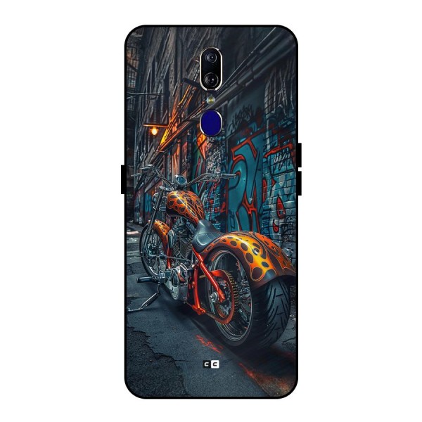 Orange Fatbike Metal Back Case for Oppo F11