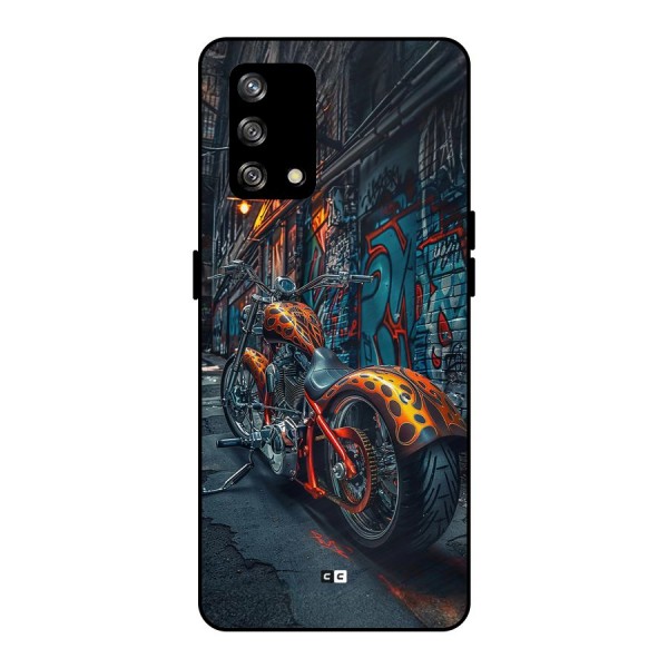 Orange Fatbike Metal Back Case for Oppo F19