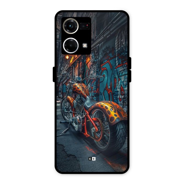 Orange Fatbike Metal Back Case for Oppo F21s Pro 4G