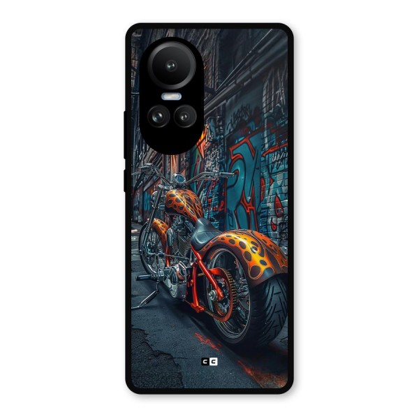 Orange Fatbike Metal Back Case for Oppo Reno10 Pro