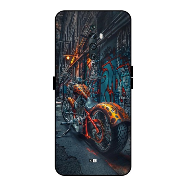 Orange Fatbike Metal Back Case for Oppo Reno2 F