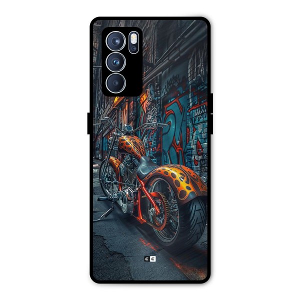 Orange Fatbike Metal Back Case for Oppo Reno6 Pro 5G