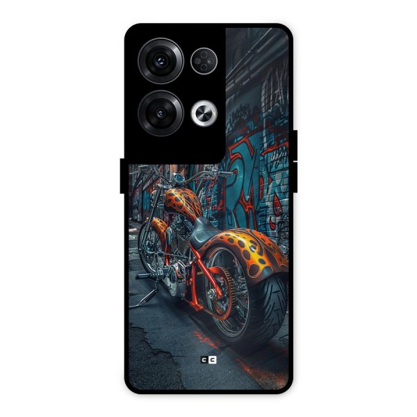 Orange Fatbike Metal Back Case for Oppo Reno8 Pro 5G