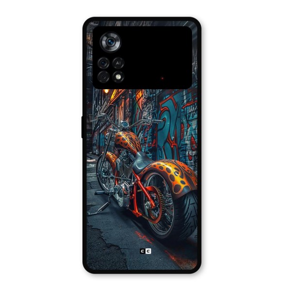 Orange Fatbike Metal Back Case for Poco X4 Pro 5G