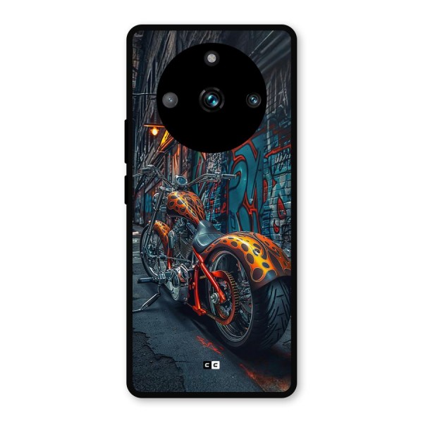 Orange Fatbike Metal Back Case for Realme 11 Pro