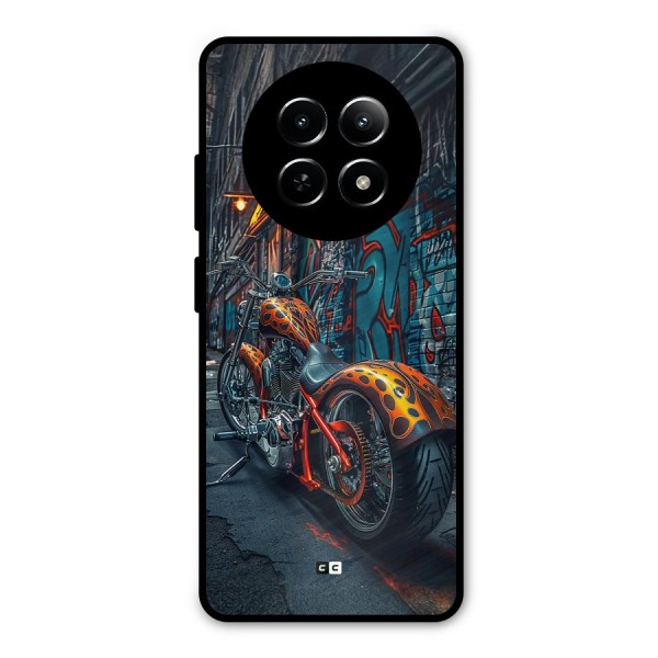 Orange Fatbike Metal Back Case for Realme 12 5G