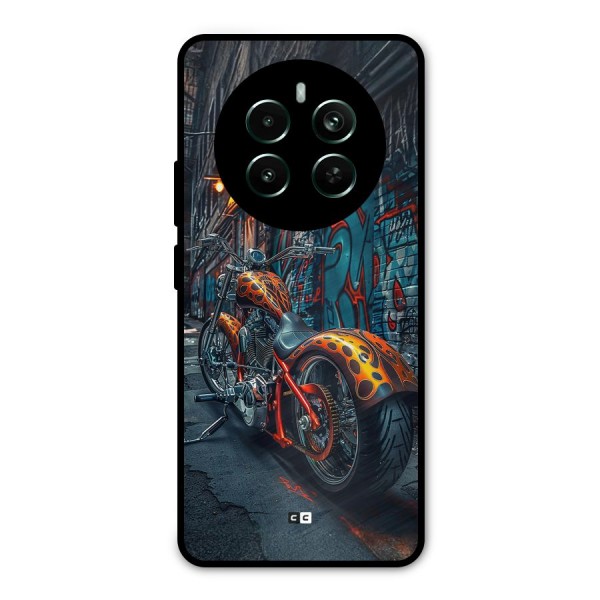 Orange Fatbike Metal Back Case for Realme 12 Plus