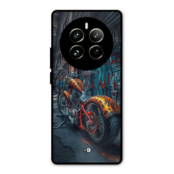 Orange Fatbike Metal Back Case for Realme 12 Pro