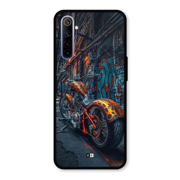 Orange Fatbike Metal Back Case for Realme 6