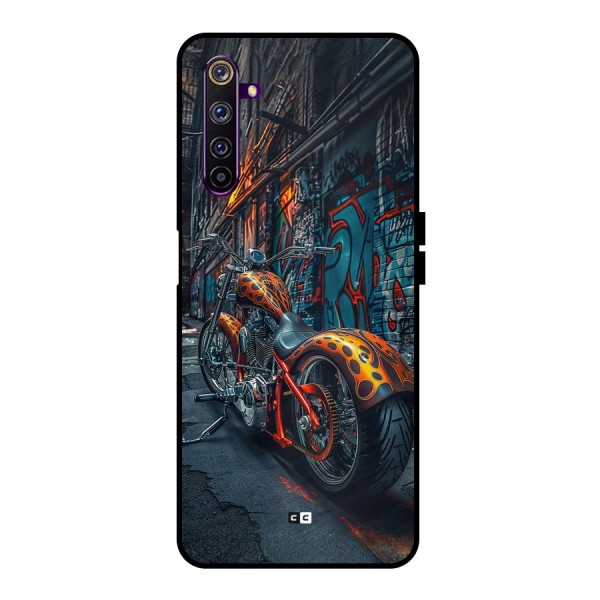 Orange Fatbike Metal Back Case for Realme 6 Pro