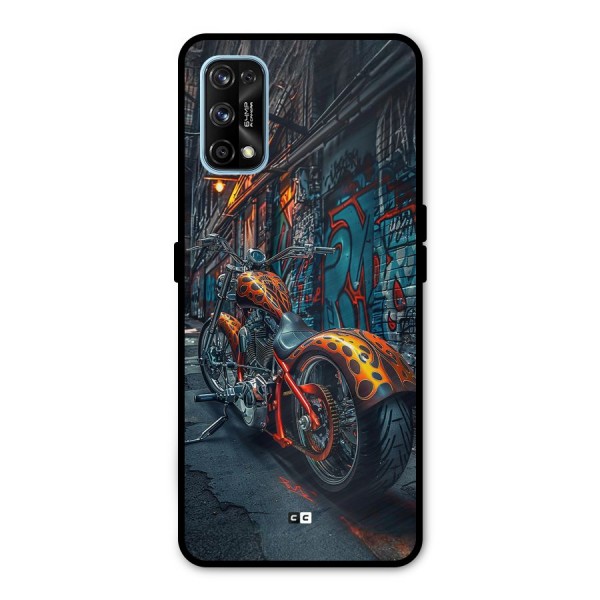 Orange Fatbike Metal Back Case for Realme 7 Pro