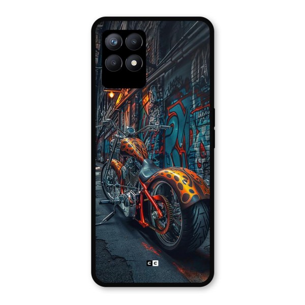 Orange Fatbike Metal Back Case for Realme 8i