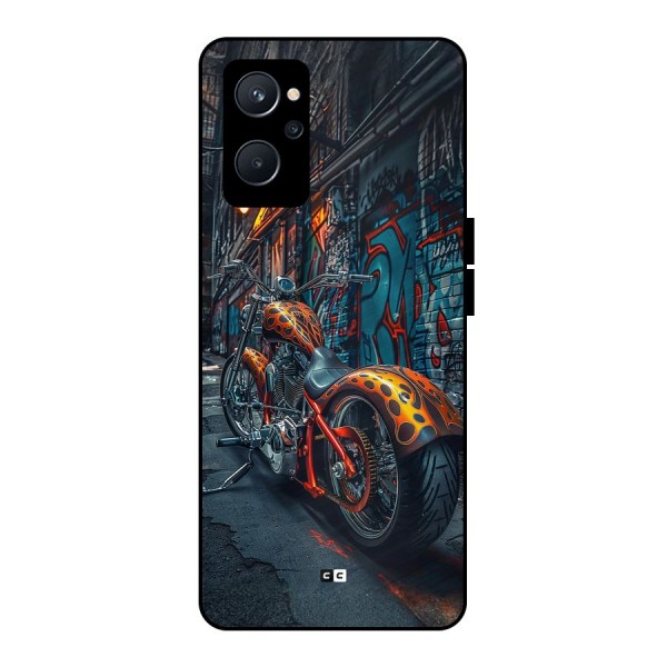 Orange Fatbike Metal Back Case for Realme 9i 5G