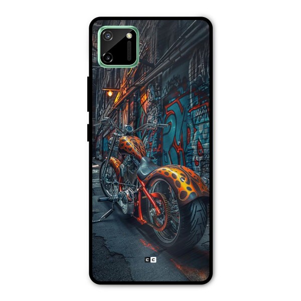 Orange Fatbike Metal Back Case for Realme C11