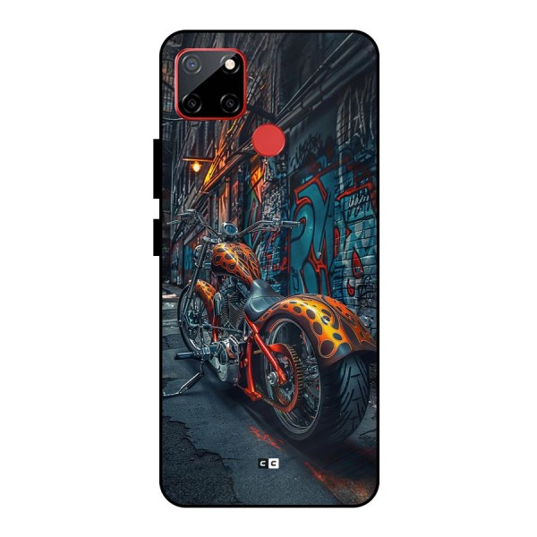 Orange Fatbike Metal Back Case for Realme C12