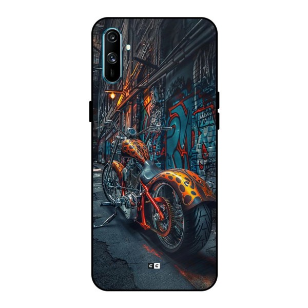 Orange Fatbike Metal Back Case for Realme C3