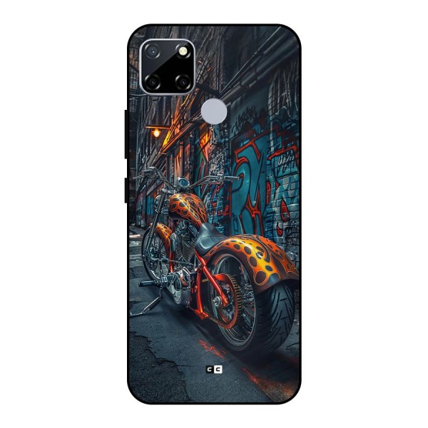 Orange Fatbike Metal Back Case for Realme Narzo 20