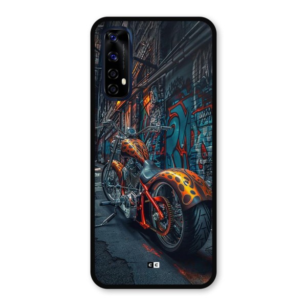 Orange Fatbike Metal Back Case for Realme Narzo 20 Pro