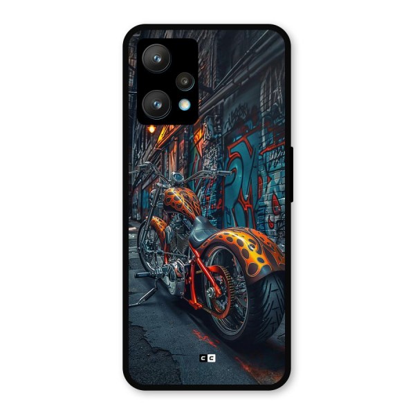 Orange Fatbike Metal Back Case for Realme Narzo 50 Pro