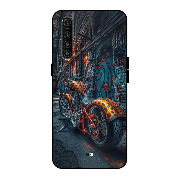 Orange Fatbike Metal Back Case for Realme XT