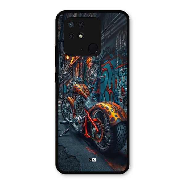 Orange Fatbike Metal Back Case for Redmi 10