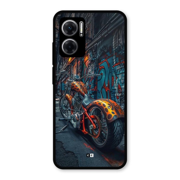 Orange Fatbike Metal Back Case for Redmi 11 Prime 5G