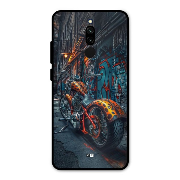 Orange Fatbike Metal Back Case for Redmi 8