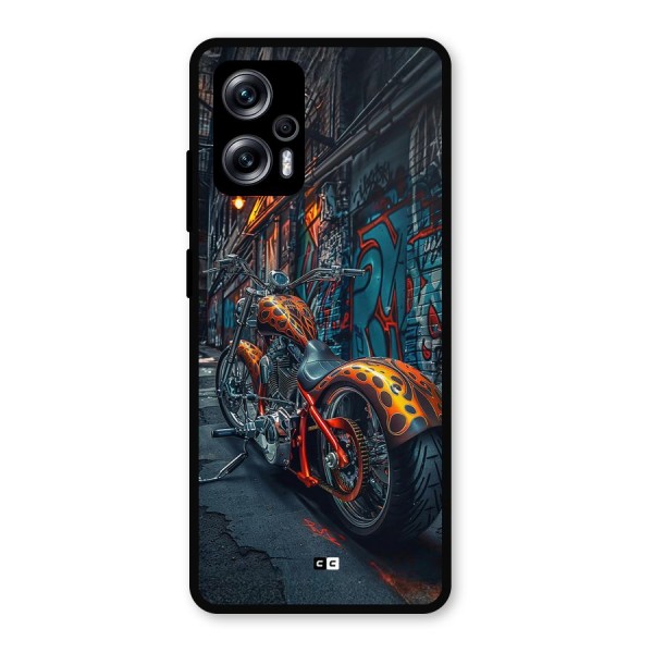 Orange Fatbike Metal Back Case for Redmi K50i