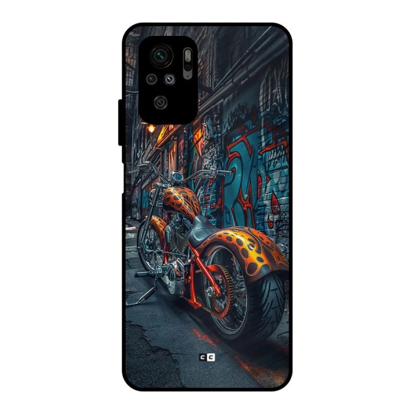 Orange Fatbike Metal Back Case for Redmi Note 10